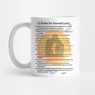 13 rules for eternal love Mug